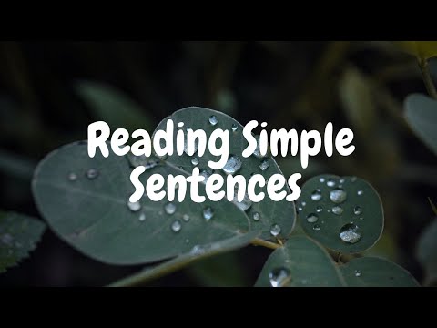 Reading  Simple Sentences for kindergarten | Letter blending