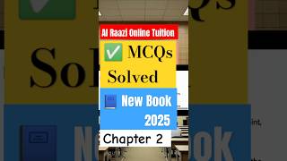 Complete Chapter 2 kinematics Solved MCQs New Book 2025 All Punjab Boards