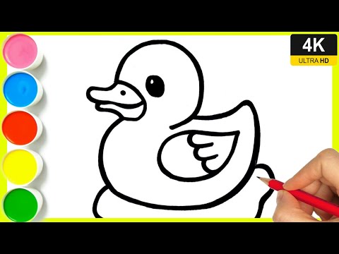 How to draw a Duck drawing easy || Duck drawing easy step by step || duck drawing from number 2