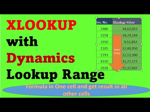 XLOOKUP IN ADVANCE EXCEL | WITH DYNAMIC LOOKUP RANGE