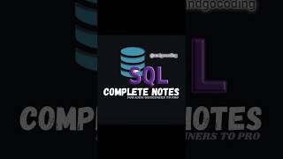 Master SQL in 20 Minutes with These Complete Notes! #feedshorts #coding #sql #sqlserver  #sqltips