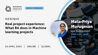Real project experience: What BA does in Machine learning projects