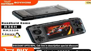 R36H Retro Handheld Video Game Console 3.5 Inch IPS Screen 10000+ Games ARKOS Emulator for