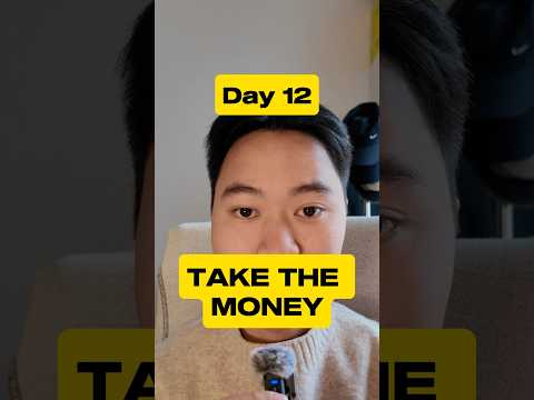 Day 12 - Take the money #buildinpublic #entrepreneur #startup