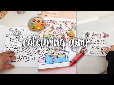 ASMR COLOURING🎨🖍️ TikTok Compilation Video // relaxing sleep video