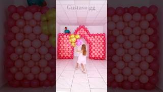 BALLOON CASTLE 🏰 Balloon decoration ideas 🤩 birthday decoration ideas at home #cartoon  #balloon
