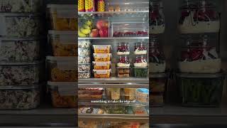 Fridge goals 🫶🤩 #mealprep #meals #cooking #fridgeorganizationideas #fridgedecor #organization
