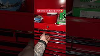 Compact workshop setup #electrician #work #tool #tools #toolchest #spacesaving