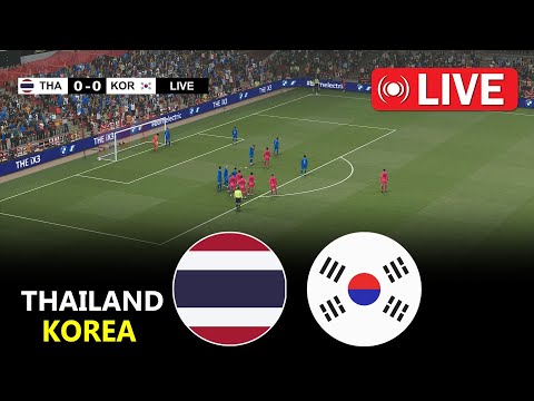 Thailand vs South Korea U20 | AFC U20 Asian Cup 2025 l eFootball pes 21 gameplay,