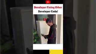 How Developer Fixing Other Developer Code!😂 #codermemes #memes #webprogramming #codingmemes #funny