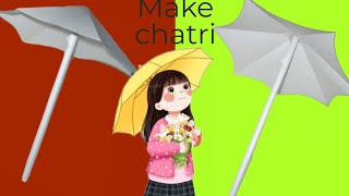 how to make chatri with handmade paper crafts | how to make paper umbella paper crafts #viral #diy