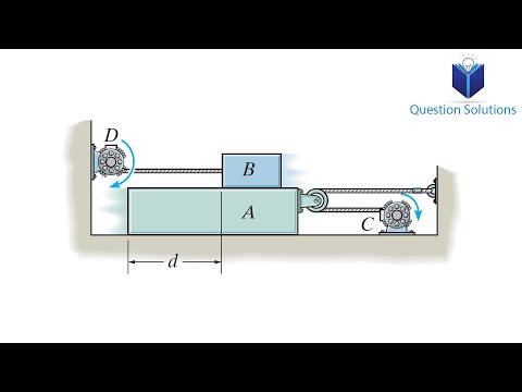 The motor at C pulls in the cable with an acceleration (solved)