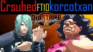 Street Fighter III: Third Strike - Crsuhed [Remy] vs korcotxan [Hugo] (Fightcade FT10)
