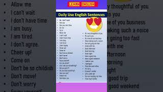 Daily use English sentences |learn English #shorts #trending #education #letslearn #youtubeshorts