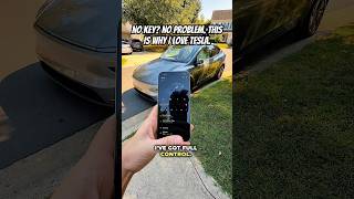 No Key? No Problem. This Is Why I Love Tesla. #tesla #automobile #electriccar #modely #teslakey