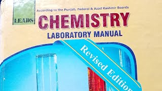 Chemistry Practical Notebook FSC 2nd year Hand written