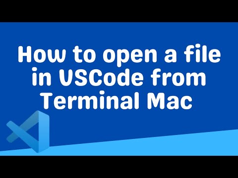 How to open a file in VSCode from Terminal Mac | Visual Studio Code Tutorial