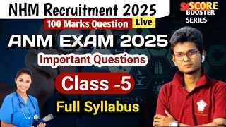 ANM EXAM IMPORTANT QUESTIONS ~😌NHM Recruitment 2025