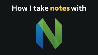 How I Take Notes With Neovim (as a highschool student)