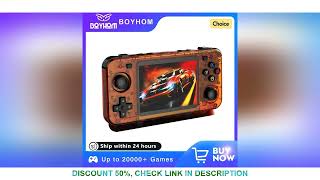 NEW Orange R36H Retro Handheld Game Console Linux System 3.5Inch IPS Screen Portable Pocket Video Pl