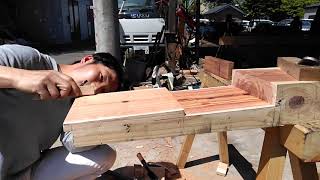 宮大工が職人技で教える初心者のための動画　Okkake Daisen Tsugi - Timelapse