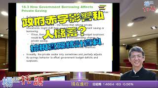 OpenStax ch18 3a 政府赤字影響私人儲蓄 6m