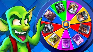 Every Win I RANDOMIZE My Clash Royale Deck 🍀