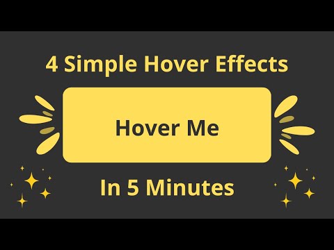 4 Stylish Button Hover Effects | HTML CSS