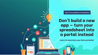 Don’t build a new app — turn your spreadsheet into a portal instead