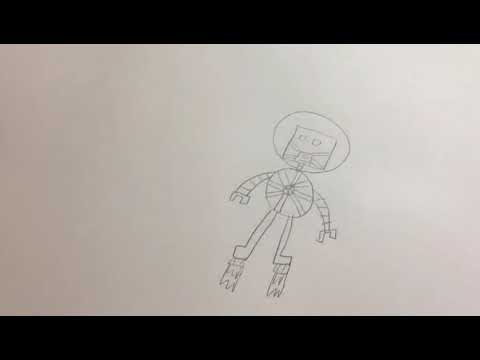 How to draw a simple and easy robot