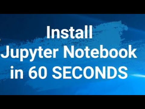 03. Install Jupyter Notebook in 60 SECONDS!! Software Installation in 60 Seconds Series. #shorts