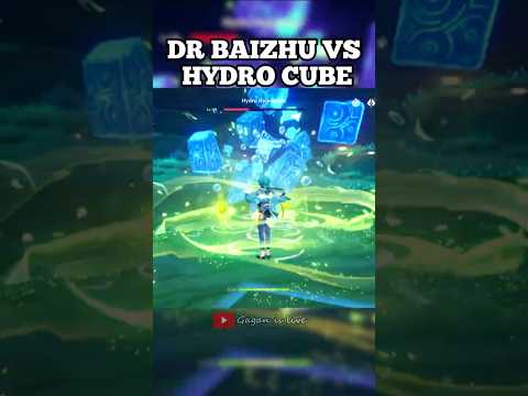 DR BAIZHU VS HYDRO CUBE #viral #genshinimpact #trendingshorts #hoyocreators