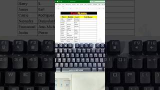 Excel’s Hidden Text Trick – Combine 100 Cells in ONE Click! #viral #trending #excel #officehacks