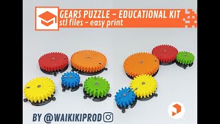 Gears Puzzle - Educational kit