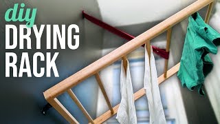 DIY Wall Mounted Drying Rack - HGTV Handmade