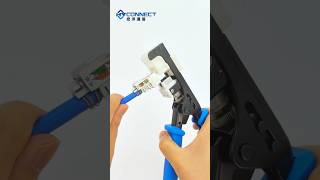 How to use the tools of Cat6a FTP Network Keystone Jack For with ethernet cable#tutorial#diy#cabling