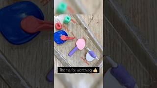 Diy kitchen set with polymer clay #shorts #trendingshorts #todayshort #youtubeshorts #claycraft