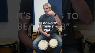 Wanna learn to play percussion? Learn some basics of Bongo! #shorts #percussion #bongo