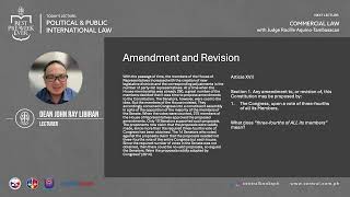 Political & Public International Law Pre-Week Lecture with Dean John Ray Libiran 📚⚖️