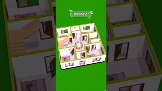 34 by 34 house plans | 1200 sqft House design #home #youtubeshorts #shortsfeed  @nireckhomes