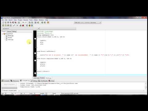c++ et les classes avec dev-c++