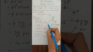Proof of Gauss's Theorem #cbse #12thclass #physics #electrostatics #shorts #gausslaw