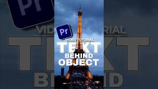 How To Add TEXT Behind OBJECTS In Premiere Pro #premierepro #editing #aftereffetcs #edit #animated