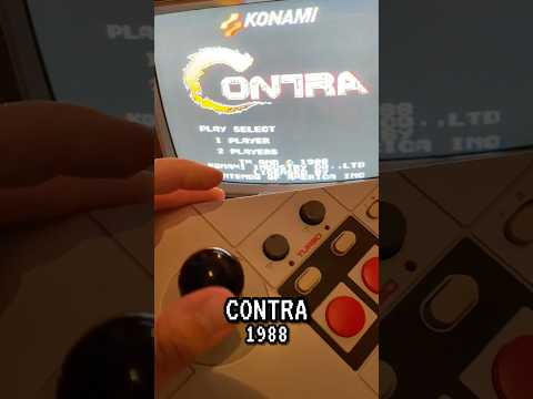 The first cheat code I learned! The Konami Code for Contra (1988) #retro #80s #nostalgia