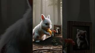 Tears of Mangoes 🍃🐰 #aivideo #rabbitai #cute #animals #youtubeshorts