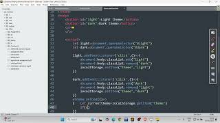 local storage example in js theme switcher