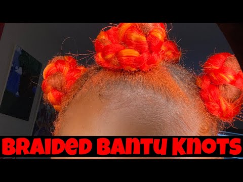 BRAIDED BANTU KNOT TUTORIAL