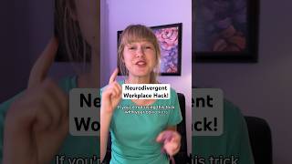 Workplace conversation hack with coworkers - great for autistic people! #autism #worklife
