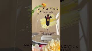 Graduation Celebration | Personalized Acrylic Plaque | Macorner Short