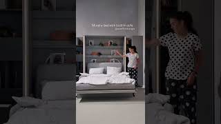 Murphy Bed with built-in sofa! #spacesavingfurniture